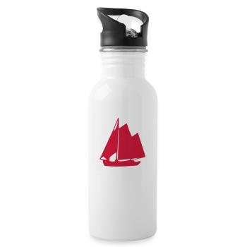 voilier8 Boot Boot Boot barca barco - Trinkflasche mit integriertem Trinkhalm - Weiß - Rechts