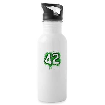 Saint-Étienne 42 bigdirt - Gourde avec paille intégrée - blanc - Droite