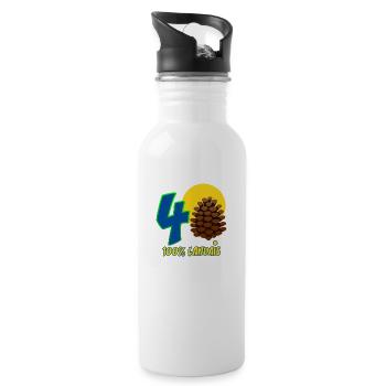 Landes - Landais - Trinkflasche mit integriertem Trinkhalm - Weiß - Rechts