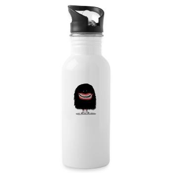 Monster - Trinkflasche mit integriertem Trinkhalm - Weiß - Rechts