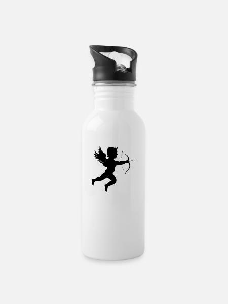 Martin74s Cupid Silhouette - Gourde avec paille intégrée - blanc