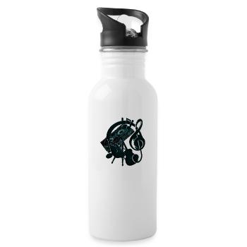 Cassette recordings - Water bottle with straw - white - Right