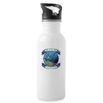 Sea Zoologist Scientist Marine Biology - Trinkflasche mit integriertem Trinkhalm - Weiß - Rechts
