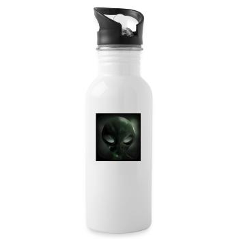 Alien - Water bottle with straw - white - Right