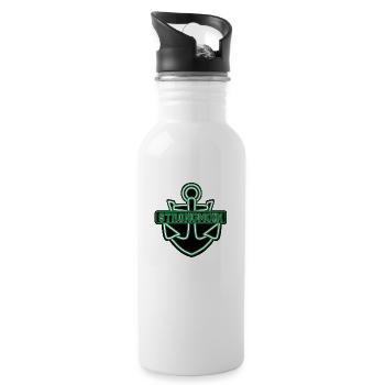 Strongmoin Irish Green - Trinkflasche mit integriertem Trinkhalm - Weiß - Rechts