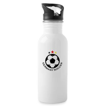 Fußball Football - Gourde avec paille intégrée - blanc - Droite