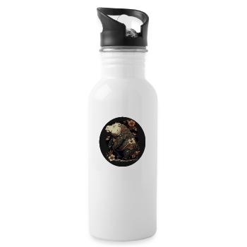 Hippo 9 - Water bottle with straw - white - Right