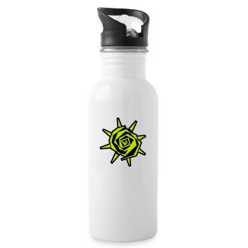 Sun - Water bottle with straw - white - Right