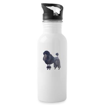 Poodle between - fun - Water bottle with straw - white - Right