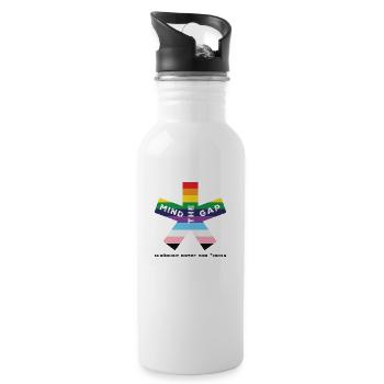 blockedTitle - Trinkflasche mit integriertem Trinkhalm - Weiß - Rechts