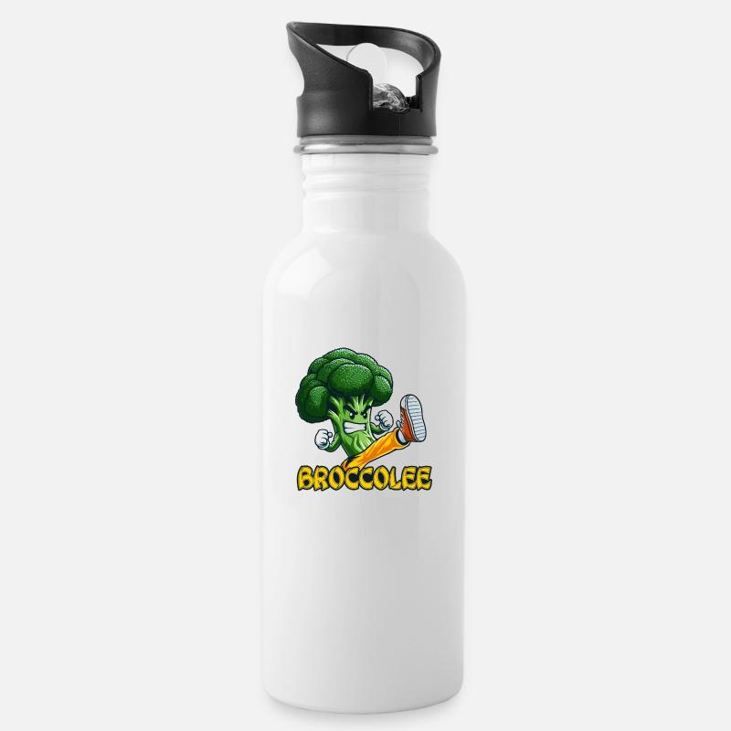 Brocco Lee - Gourde avec paille intégrée - blanc