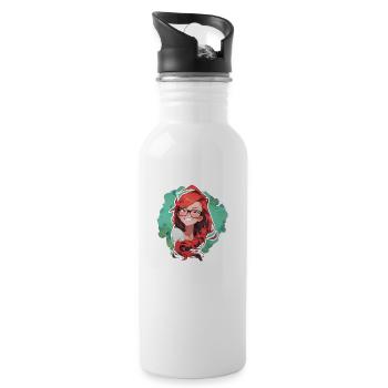 Mrs. Soline little - Water bottle with straw - white - Right