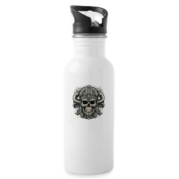 Veiled Ancestors - Water bottle with straw - white - Right