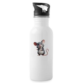 Mouse 1 - Water bottle with straw - white - Right