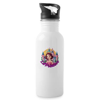 Lil Princess - Trinkflasche mit integriertem Trinkhalm - Weiß - Rechts