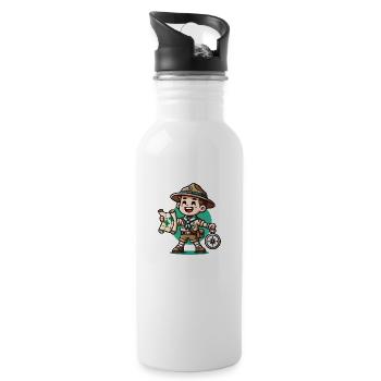 scout - Gourde avec paille intégrée - blanc - Droite