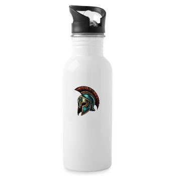 Sparta Helmet - Water bottle with straw - white - Right