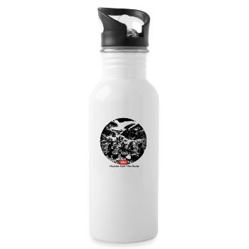 LGBT Bush Tribe - Water bottle with straw - white - Right