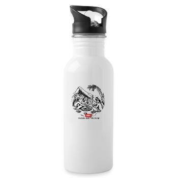 LGBT 54 - Water bottle with straw - white - Right
