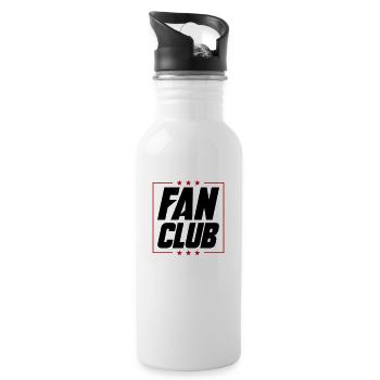 Fan Club - Trinkflasche mit integriertem Trinkhalm - Weiß - Rechts