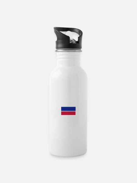 Russie - Gourde avec paille intégrée - blanc