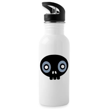 LALLU - Gourde avec paille intégrée - blanc - Gauche