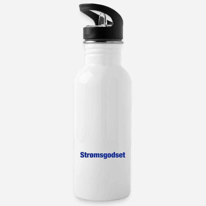 Strømsgodset / Le domaine - Gourde avec paille intégrée - blanc