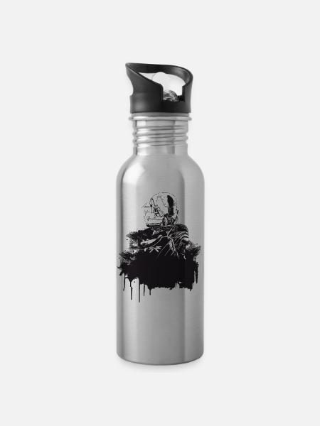 Titan Destiny - Water bottle with straw - silver