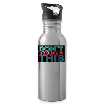 dont touch this - Trinkflasche mit integriertem Trinkhalm - Lightsilver - Rechts