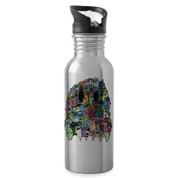 ghost - Water bottle with straw - silver - Right