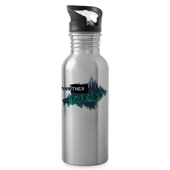 Another Atheist - Water bottle with straw - silver - Right