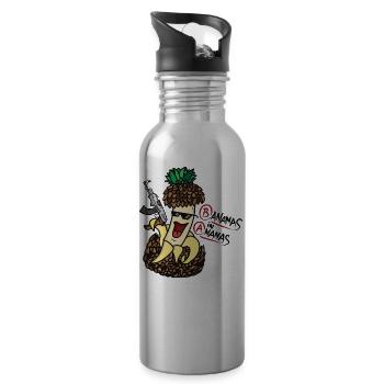BiA - Water bottle with straw - silver - Right