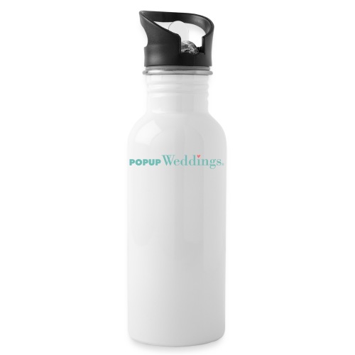 Popup Weddings - Water bottle with straw