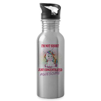 Unicorn Unicorn - Water bottle with straw - silver - Right