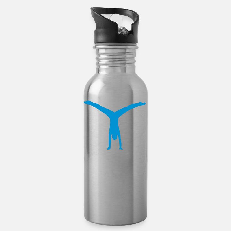 Turner - Trinkflasche mit integriertem Trinkhalm - Lightsilver