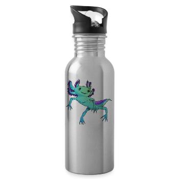 Leon Boulard - Trinkflasche mit integriertem Trinkhalm - Lightsilver - Rechts