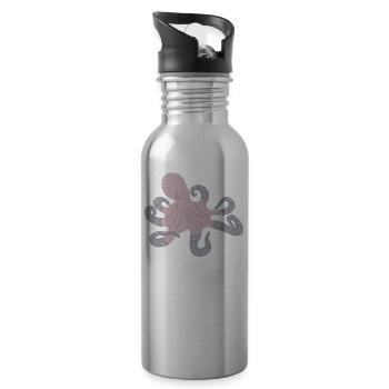 ARCTIC OCTOPUS - Trinkflasche mit integriertem Trinkhalm - Lightsilver - Rechts