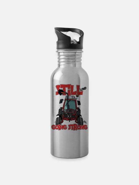 immer noch stark laut IH 685XL - Trinkflasche mit integriertem Trinkhalm - Lightsilver