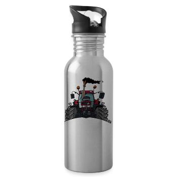 0505 Fall 1255 - Trinkflasche mit integriertem Trinkhalm - Lightsilver - Rechts