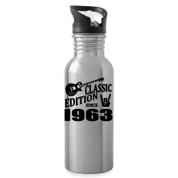 Klassische Ausgabe seit 1963 - Trinkflasche mit integriertem Trinkhalm - Lightsilver - Rechts