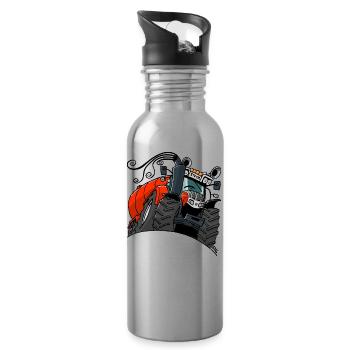 0482 steyr - Water bottle with straw - silver - Right