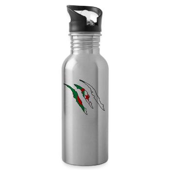 Cadeau griffe natif Algérie Wildland - Gourde avec paille intégrée - argent clair - Droite
