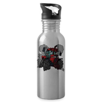 Fall 5120 - Trinkflasche mit integriertem Trinkhalm - Lightsilver - Rechts