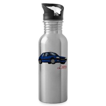 205 1,6 1991 1992 Bleu Miami - Gourde avec paille intégrée - argent clair - Droite