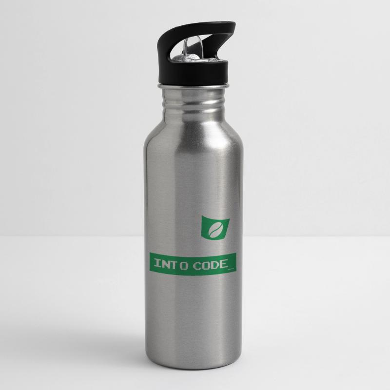 I turn coffee into developer code Water bottle with straw