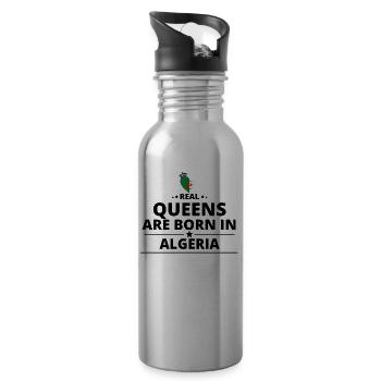 GESCHENK QUEENS LOVE FROM ALGERIA - Trinkflasche mit integriertem Trinkhalm - Lightsilver - Rechts