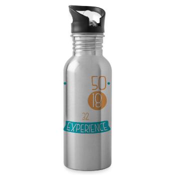 Ich bin nicht 50, ich bin 18 mit 32 Jahren Erfahrung. 1969 - Trinkflasche mit integriertem Trinkhalm - Lightsilver - Rechts