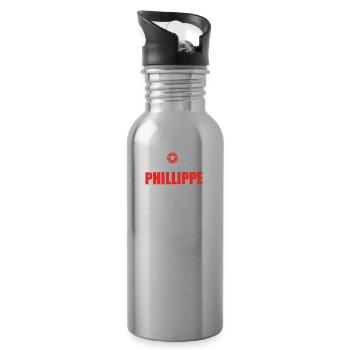 Cadeau il sa chose anniversaire comprendre Phillipp - Gourde avec paille intégrée - argent clair - Droite