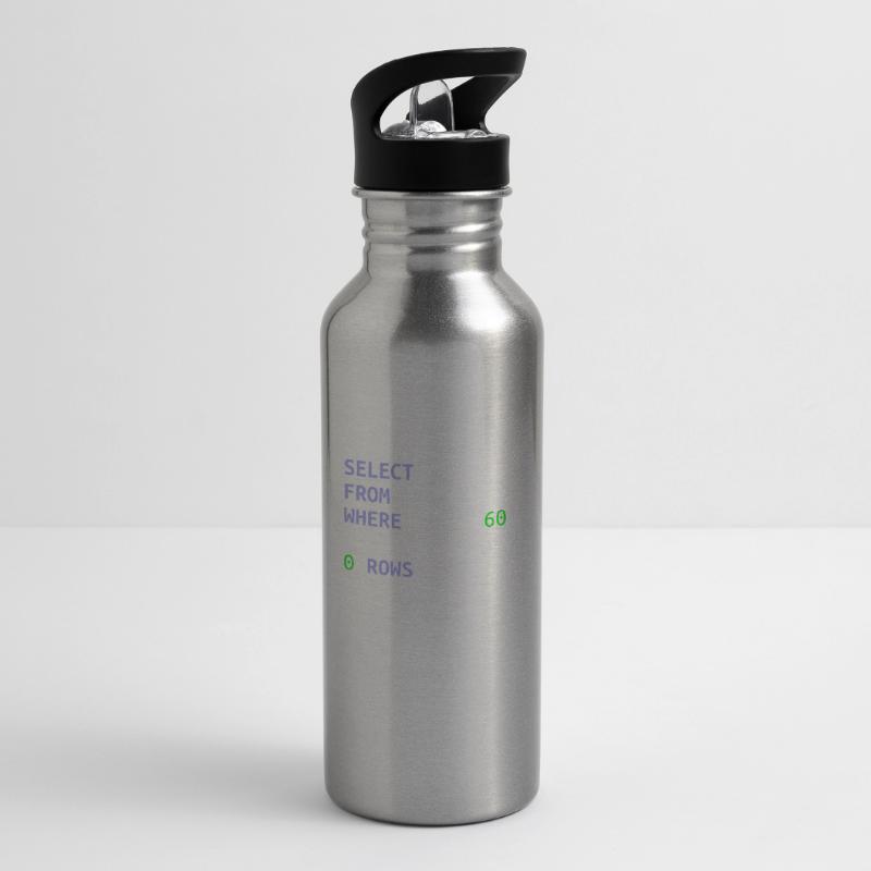 Software-Entwickler SQL Coder Geek Geschenk Trinkflasche mit integriertem Trinkhalm