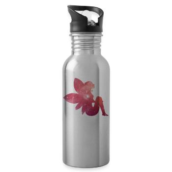 fairy - Fee - Trinkflasche mit integriertem Trinkhalm - Lightsilver - Rechts